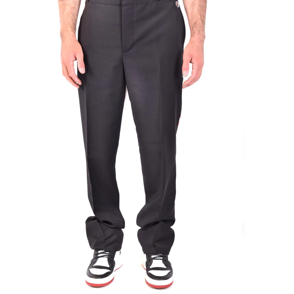 Burberry Men's Black Wide Trousers, L, Wide Trousers