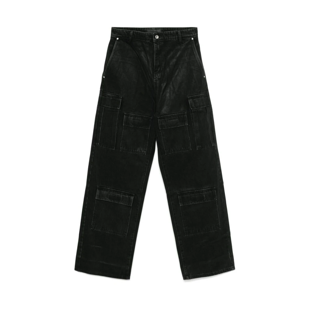Who Decides War Gewaxte Cargo Broeken in Steenkool Black Heren