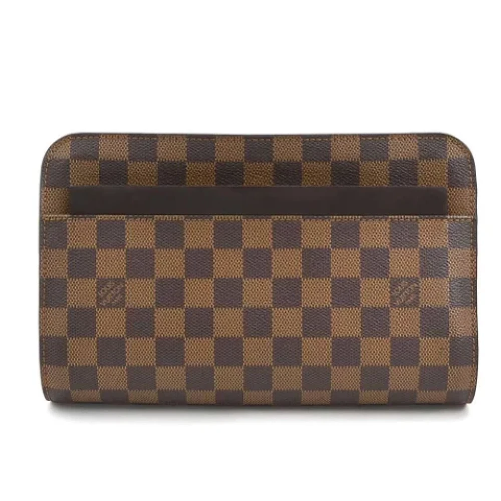 Louis Vuitton Vintage Pre-owned Canvas clutches Brown Dames