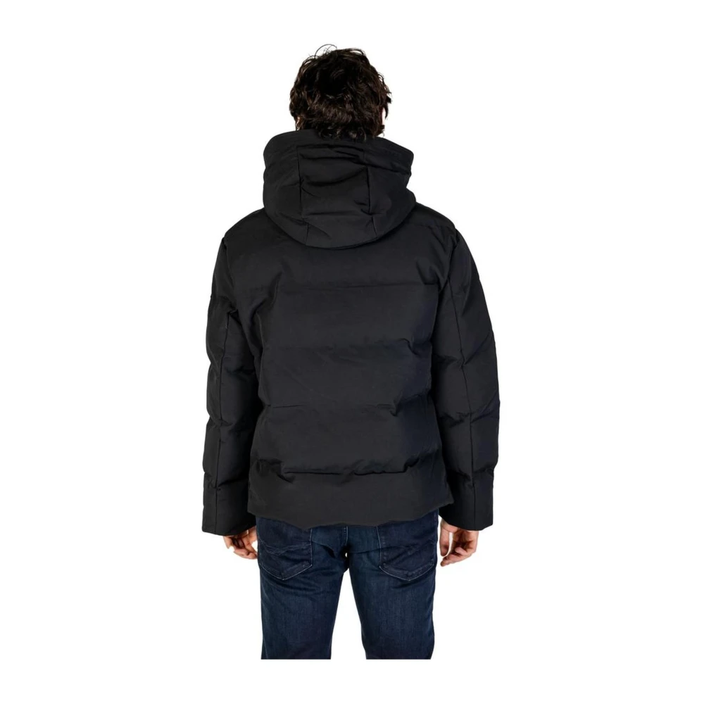 Replay Zwarte nylonjas met polyester vulling Black Heren