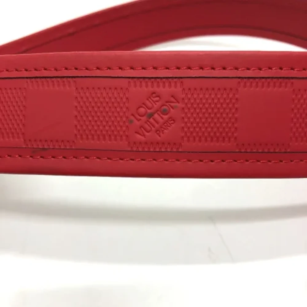 Louis Vuitton Vintage Pre-owned Fabric belts Red Dames