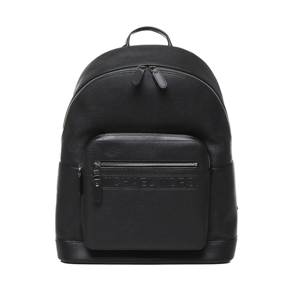 Michael Kors Zwarte Nylon Rugzak met voorzakken Black Dames
