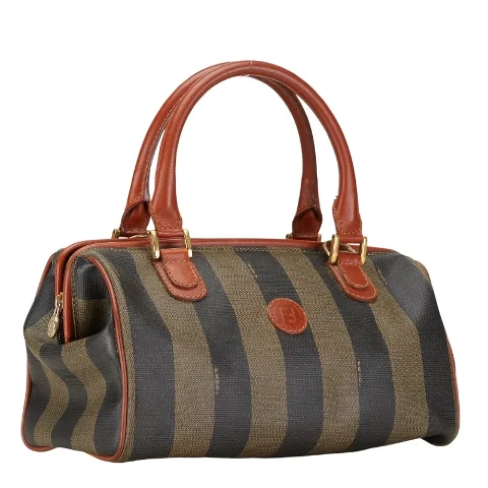 Fendi Vintage Pre-owned Canvas handbags Brown Dames