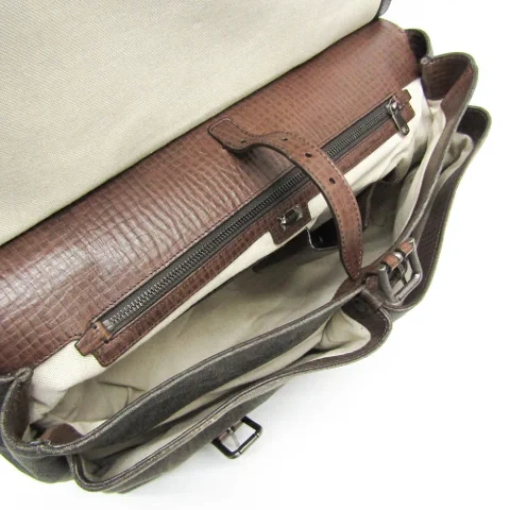 Dolce & Gabbana Pre-owned Leather handbags Brown Unisex