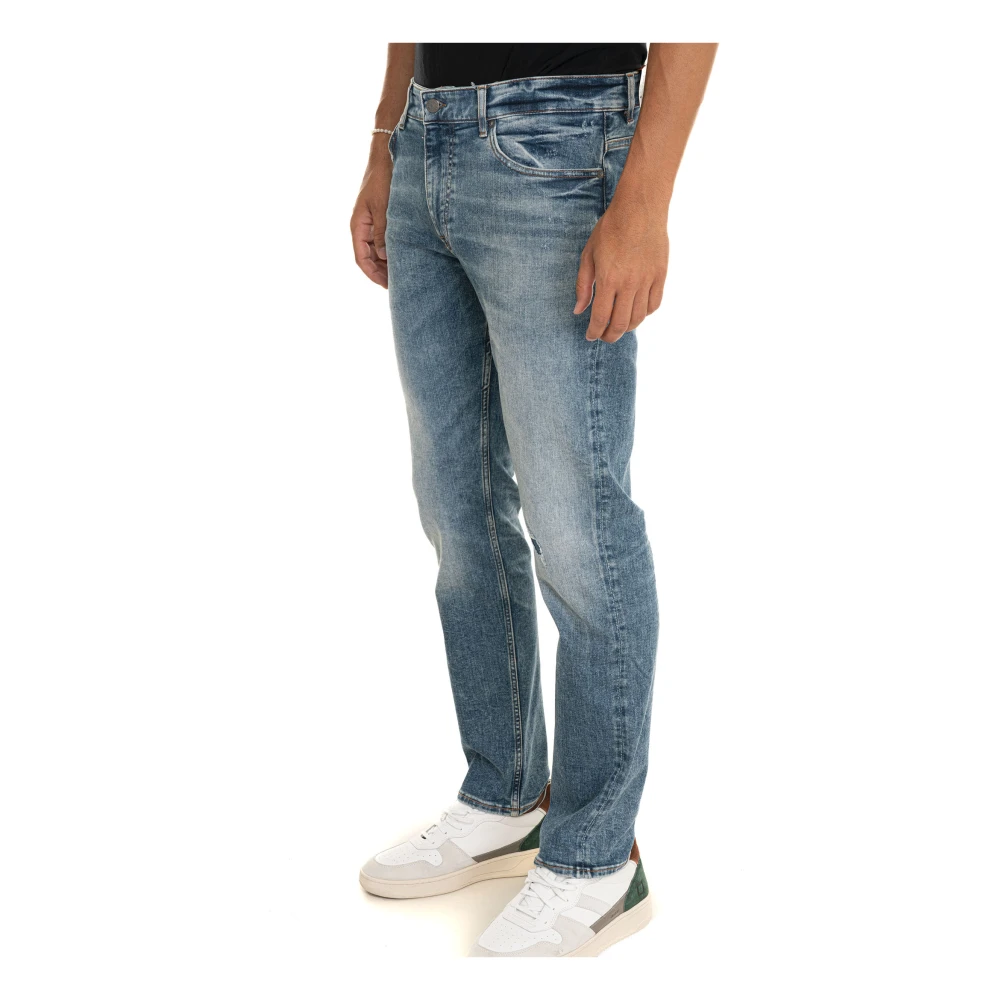 Boss Slim-Fit 5-Pocket Jeans met Uitsparingen Blue Heren