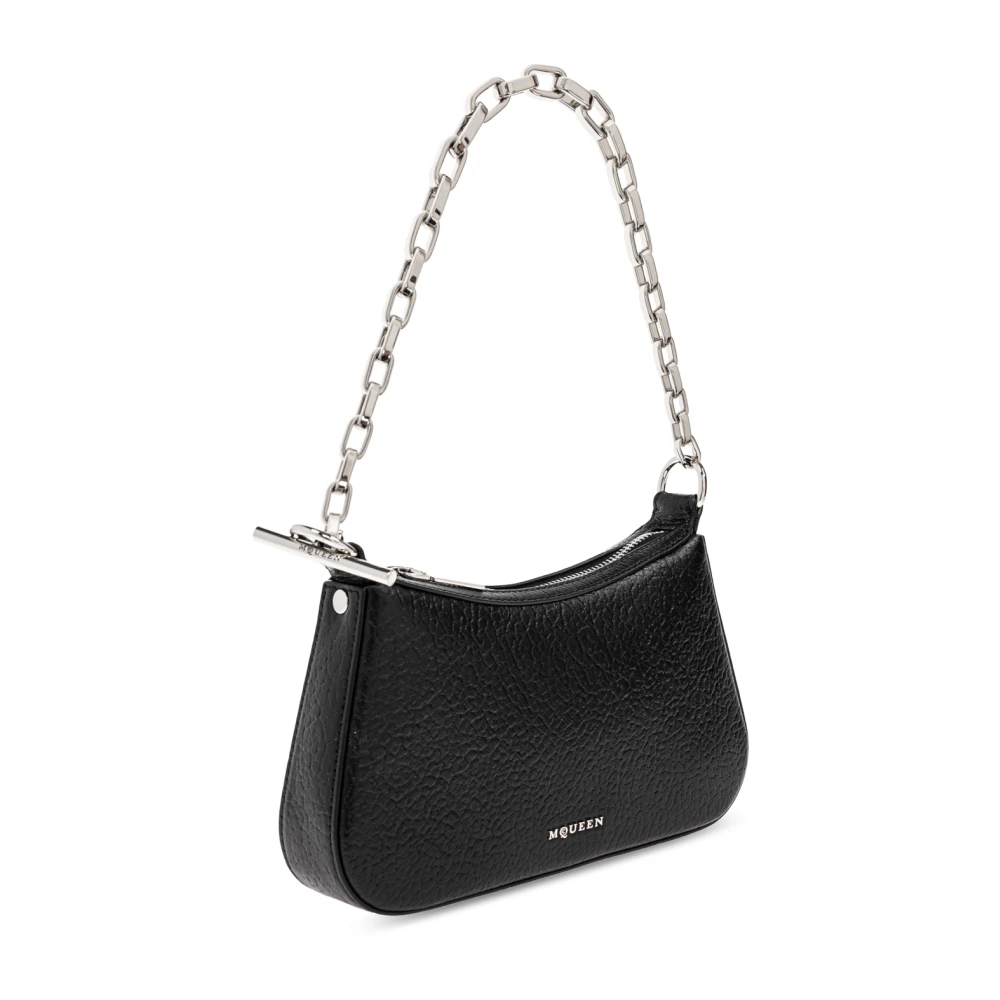 alexander mcqueen Leren tas T-Bar Mini Black Dames