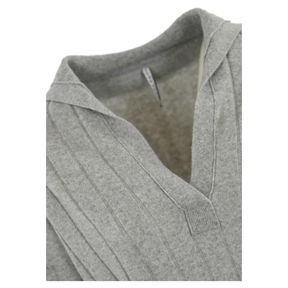Liviana Conti Kasjmier V-hals trui Licht Grijs Gray Dames