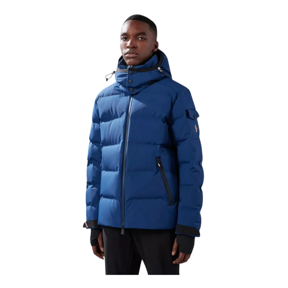 Moncler Stijlvolle korte donsjas voor mannen Blue Heren