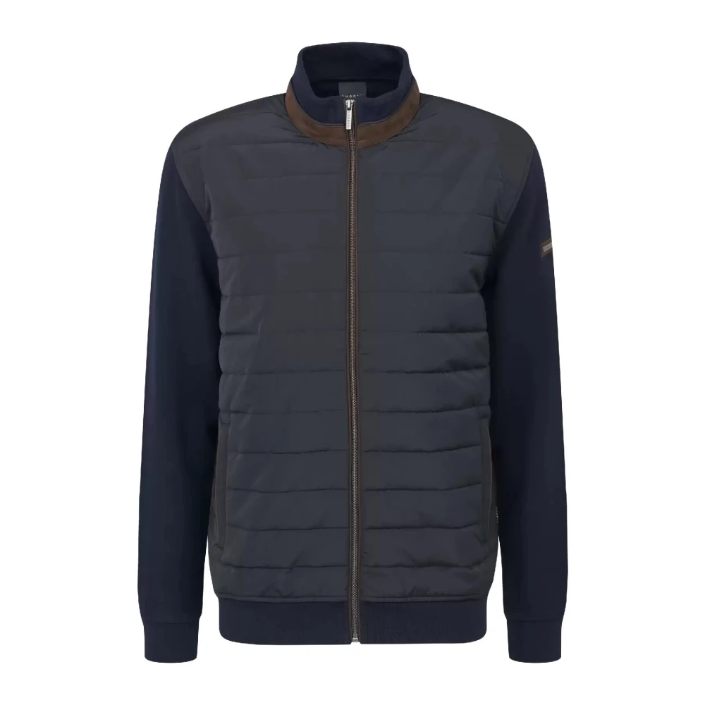Bugatti Top van Gemengd Materiaal met Afneembare Mouwen Blue Heren