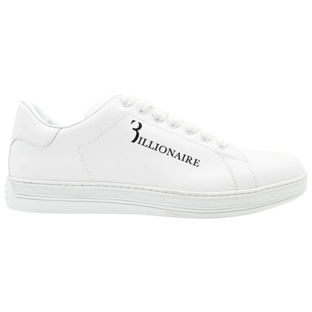 Billionaire Witte Sneakers Blu2300000002 White Heren