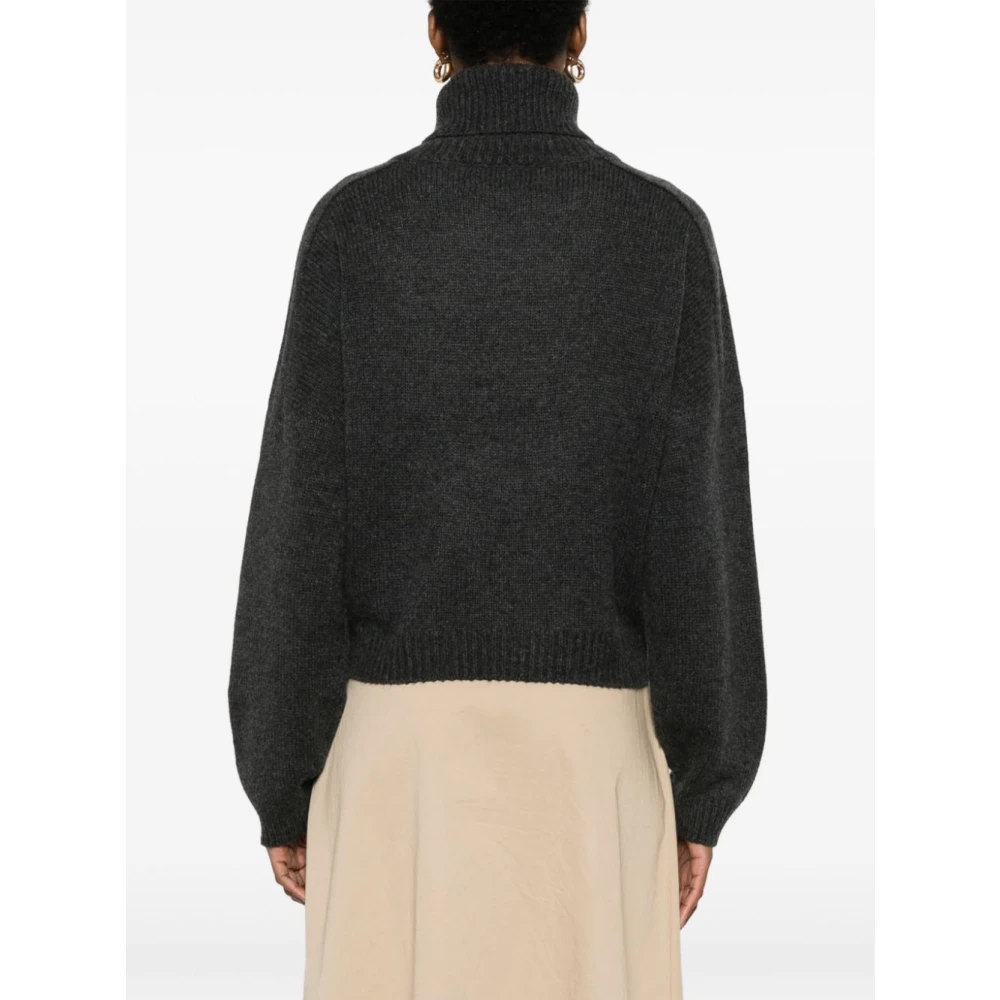 Le Kasha Houtskool Hoge Hals Trui Gray Dames
