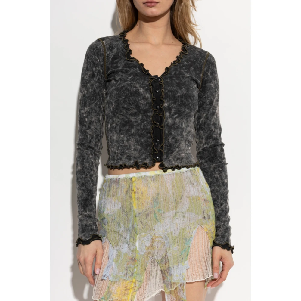 Diesel Top T-Flux Black Dames