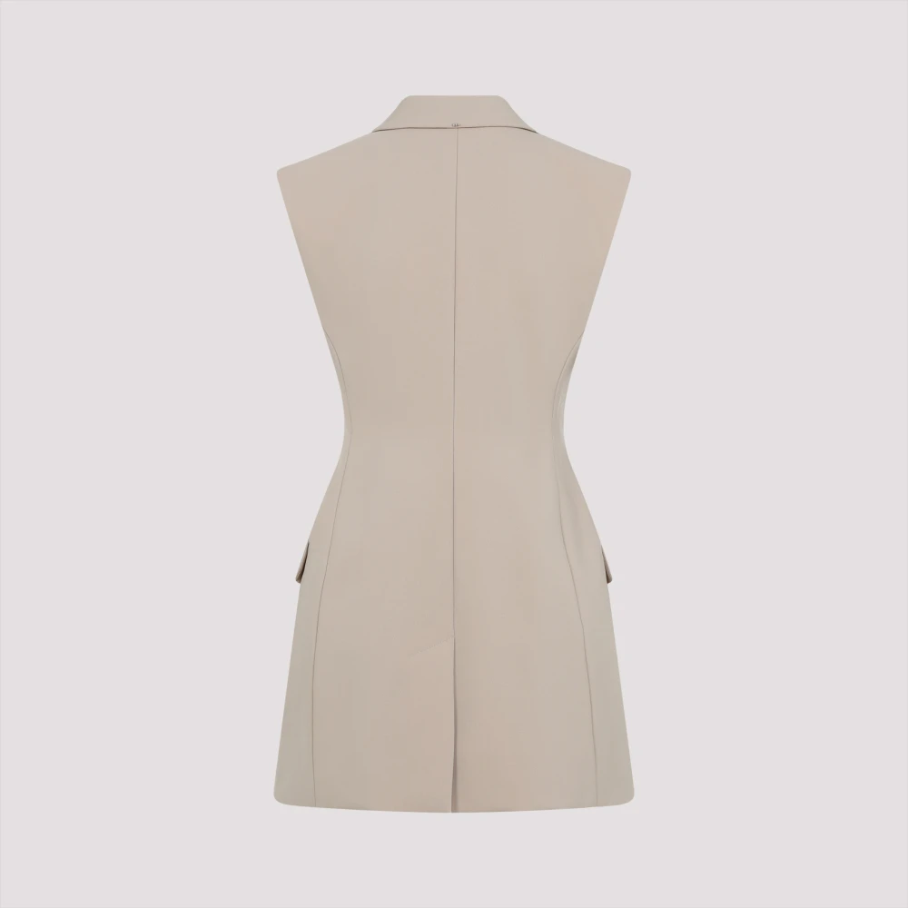 SPORTMAX Elegant Nude & Neutrals Waistcoat Beige Dames