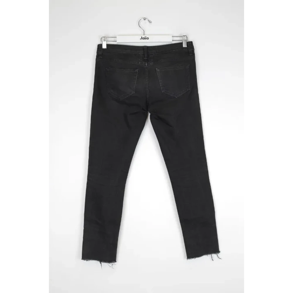 Yves Saint Laurent Vintage Pre-owned Cotton bottoms Black Dames