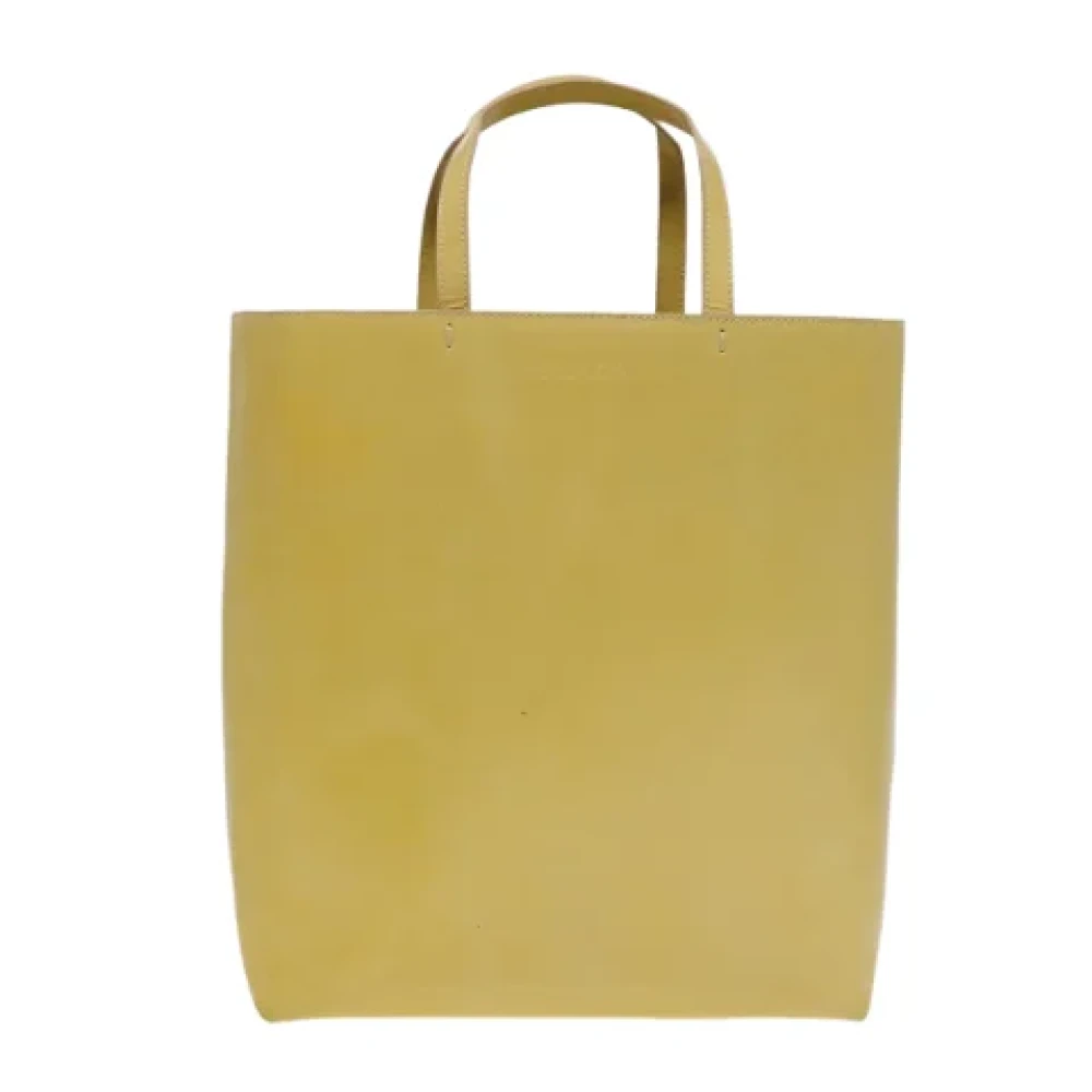 Prada Vintage Pre-owned Leather prada-bags Yellow Dames