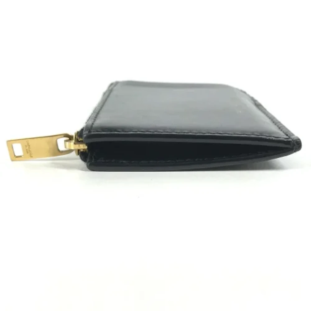 Yves Saint Laurent Vintage Pre-owned Leather wallets Black Heren