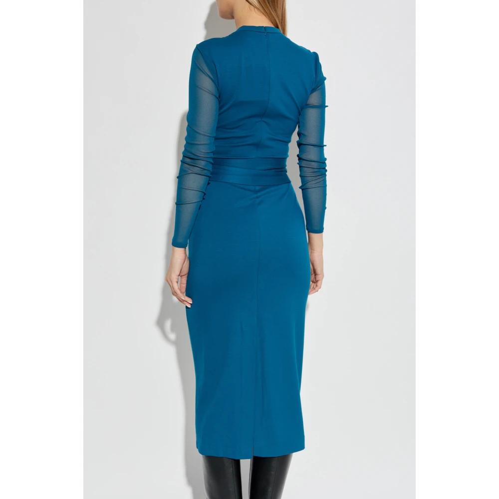Diane Von Furstenberg Jurk met strik Blue Dames