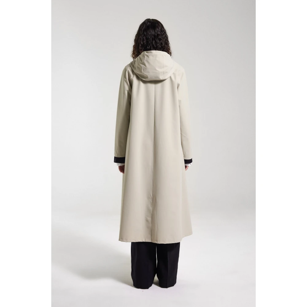 Stutterheim Lichtgewicht Matte Rits Regenjas Beige Dames