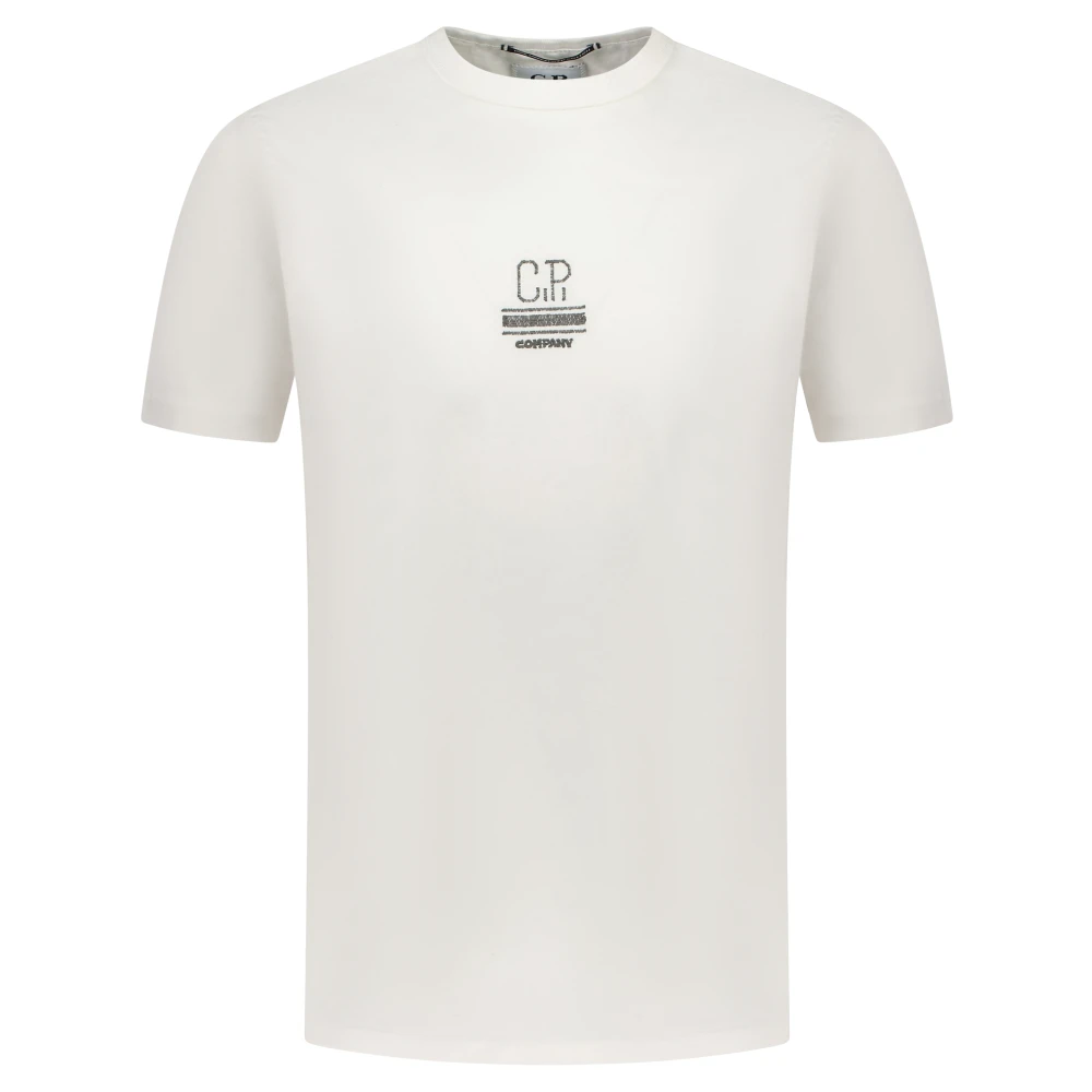 C.P. Company Witte Katoenen Regular Fit T-shirt White Heren