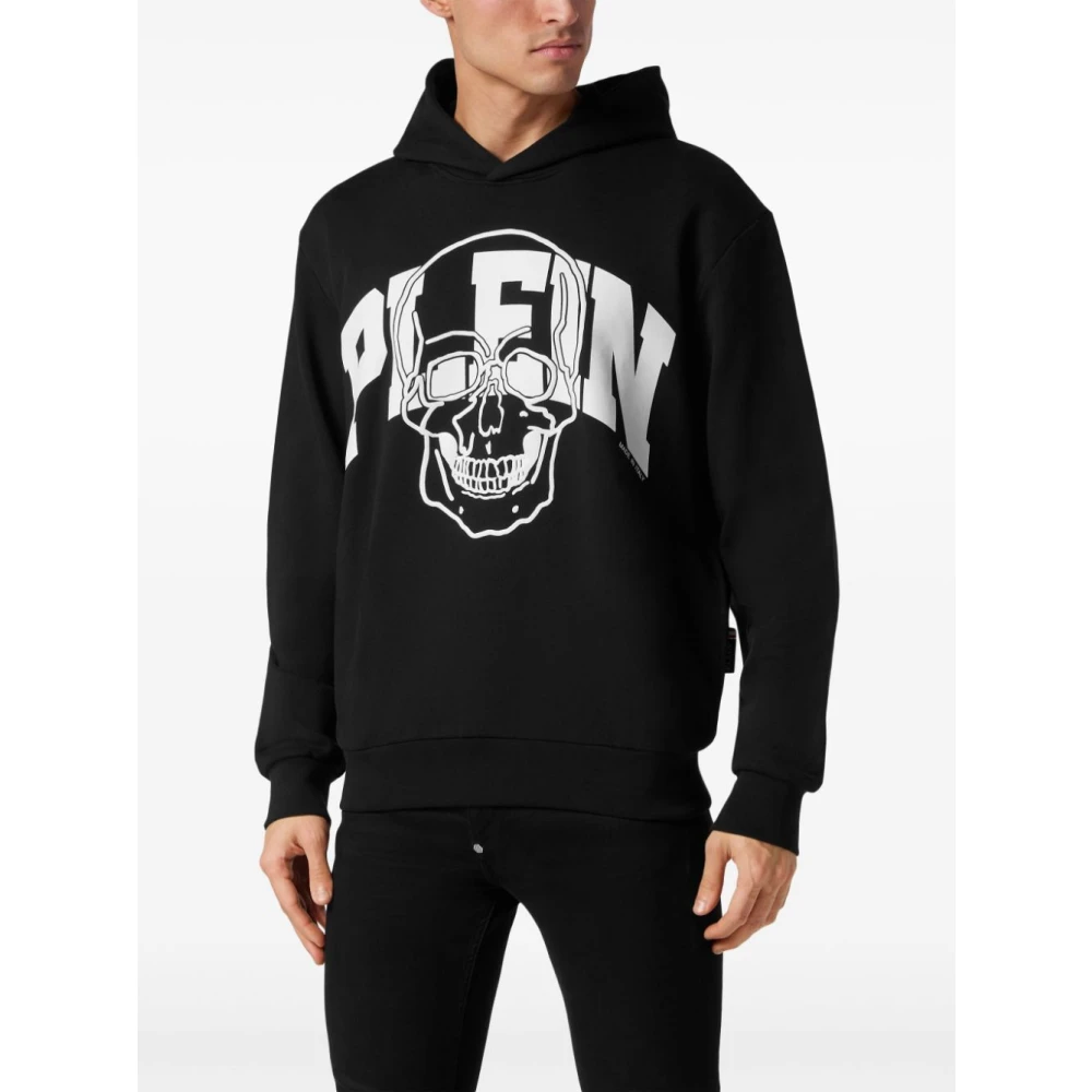 Philipp Plein Zwarte Sweatshirt voor Mannen Black Heren