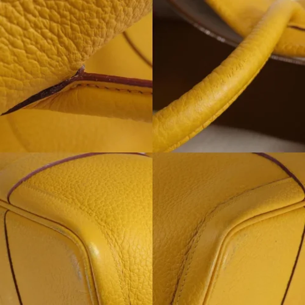 Hermès Vintage Pre-owned Leather totes Yellow Dames