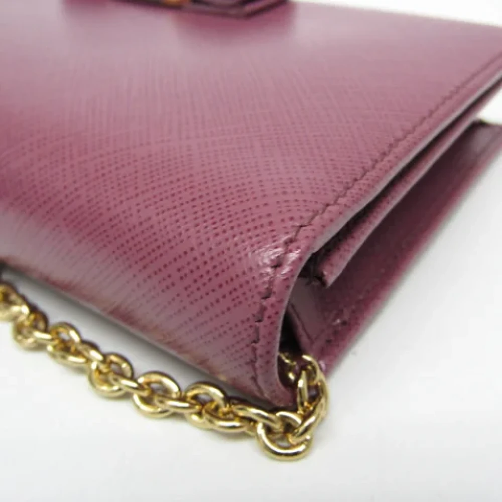Salvatore Ferragamo Pre-owned Leather wallets Pink Dames