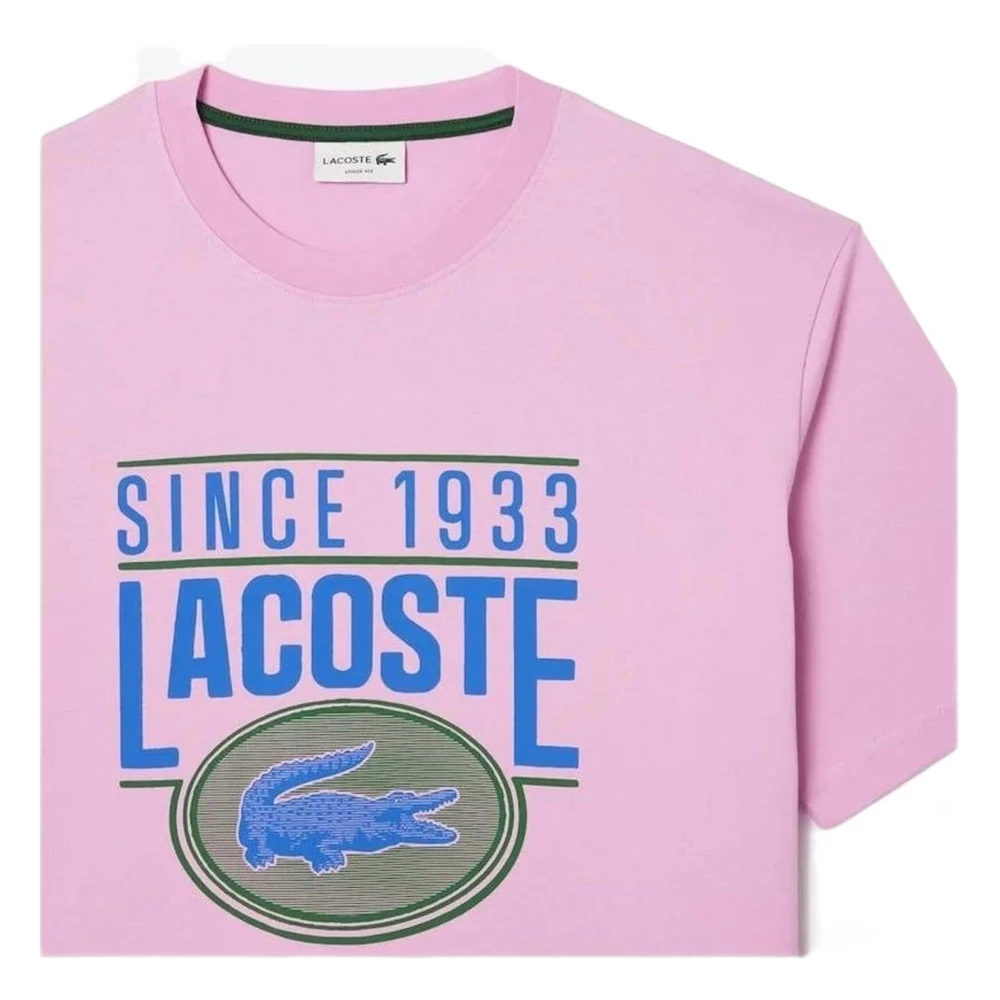 Lacoste Tee-Shirt T-shirt Pink Heren