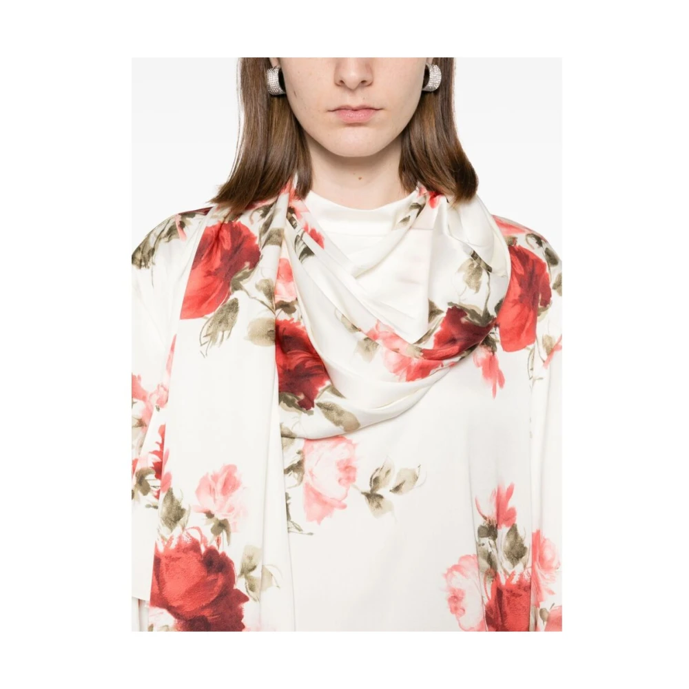 Magda Butrym Bloemenprint Zijde Blend Jurk Multicolor Dames