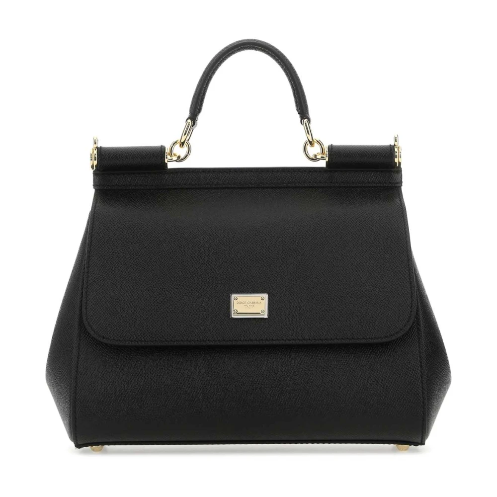 Dolce & Gabbana Women's Black Large Sicily Handbag - Handbags - One Size - Bags