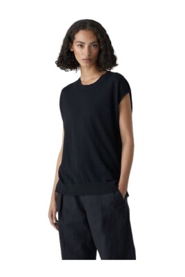 sort-aermelos-t-shirt