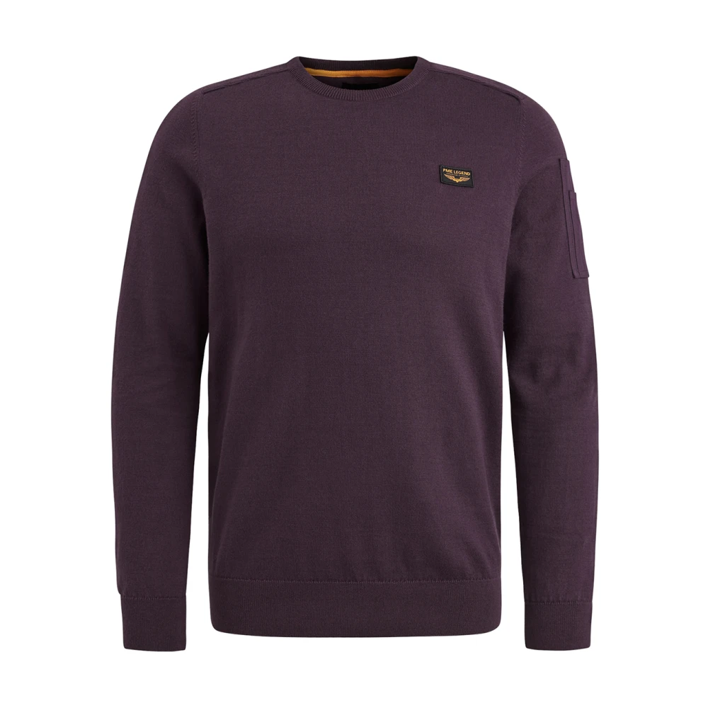PME Legend Klassieke Amerikaanse gebreide trui Purple Heren