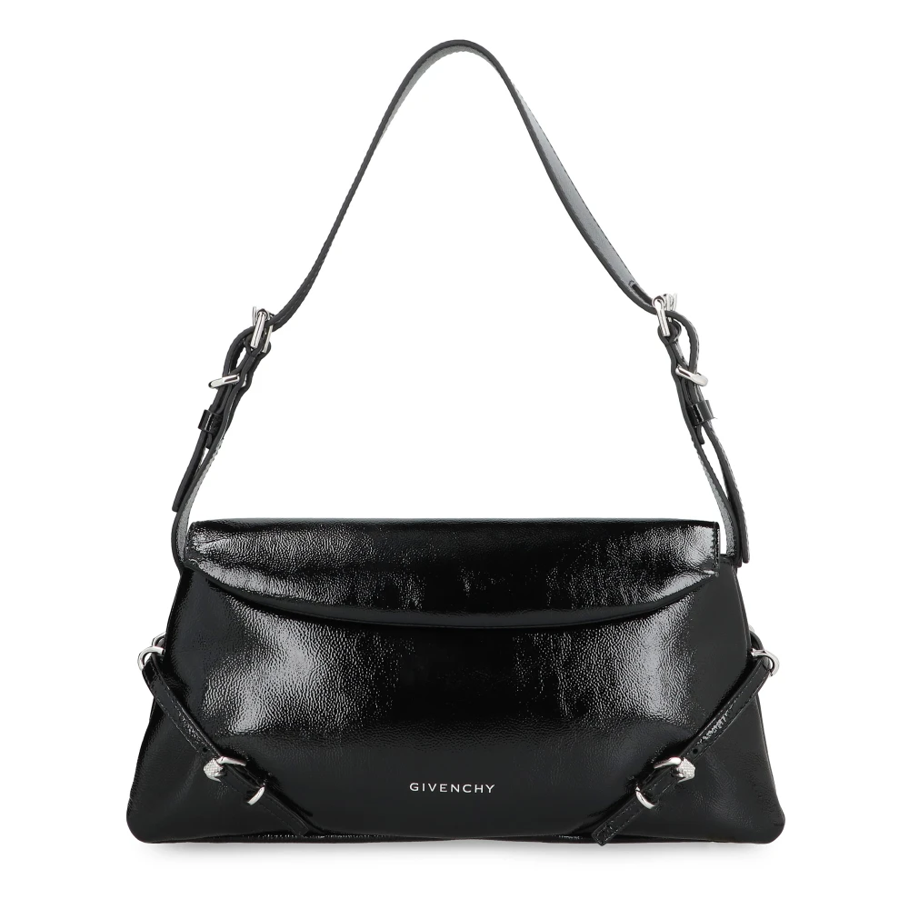 Givenchy Chique leren schoudertas met gespen Black Dames