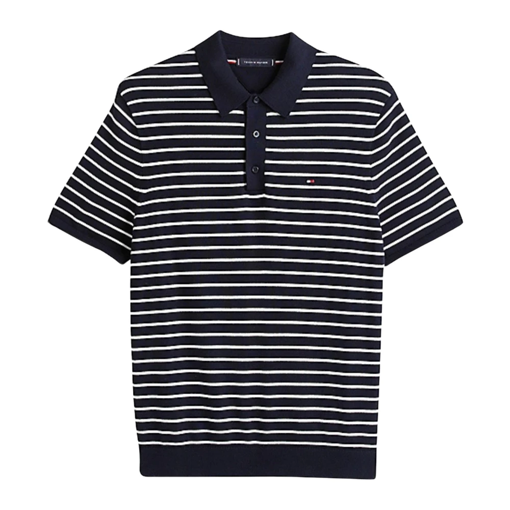 Tommy Hilfiger Men's Blue Classic Cotton Polo Knitwear