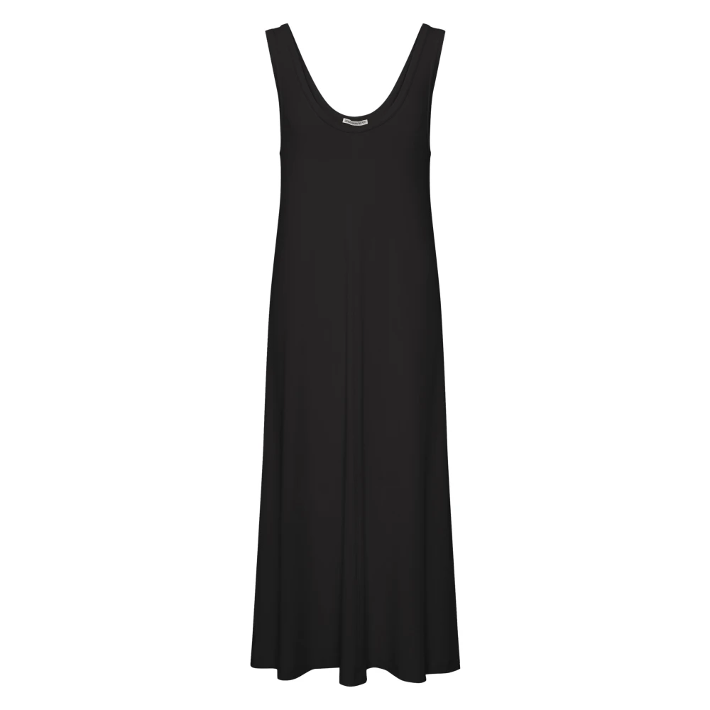 Drykorn Women's Black Midi Dresses, Xs, Classic A-Line Jersey Dress In