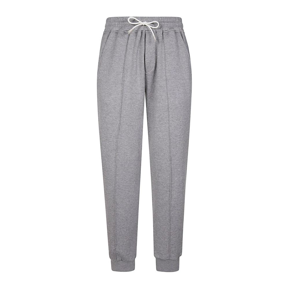 Eleventy Giza Cotton Jogger Broek Gray Heren