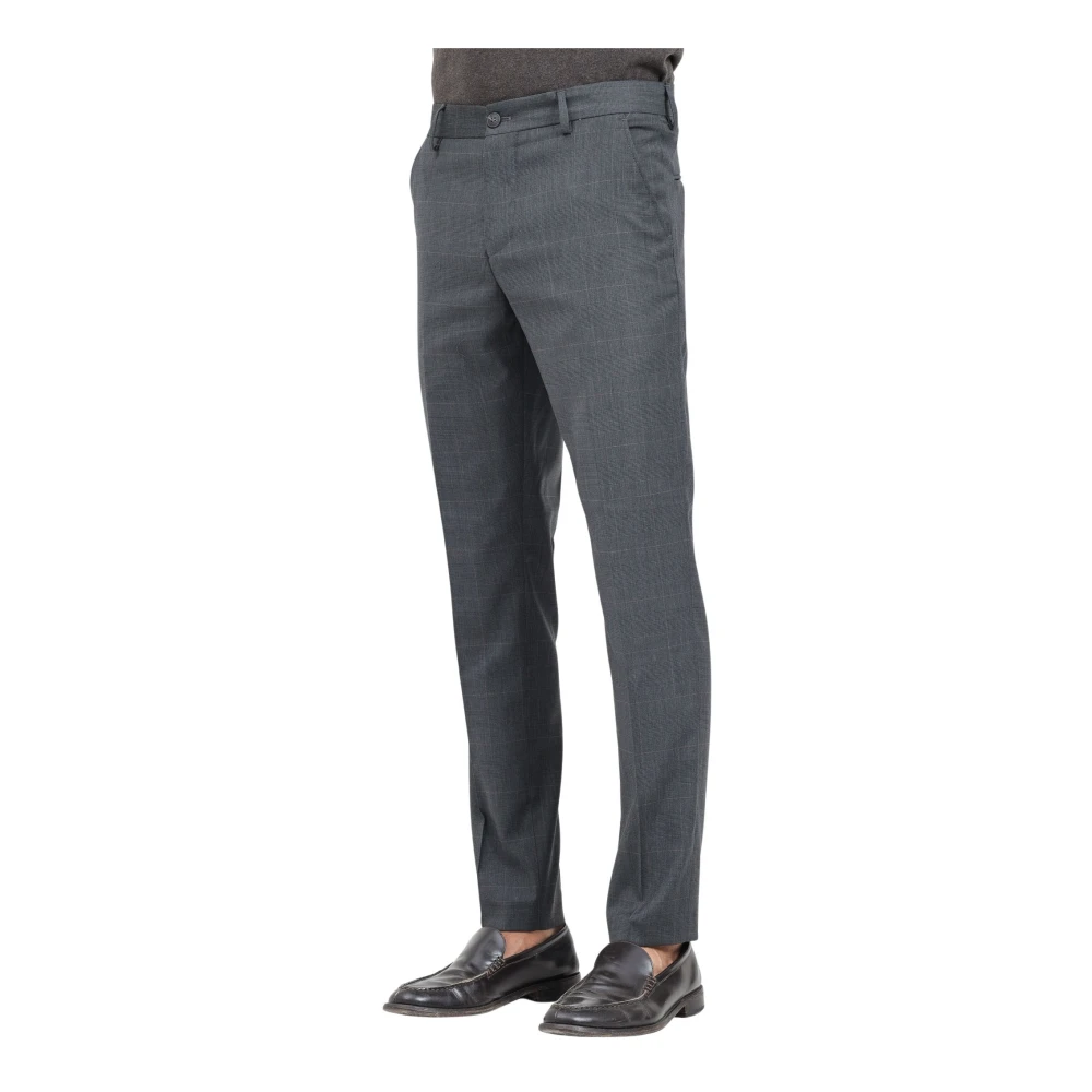Selected Homme Elegante Grijze Geruite Broek Gray Heren