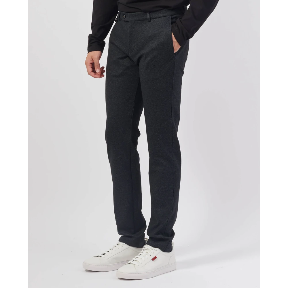 Bugatti Zwarte Chino Broek met Ritszakken Black Heren