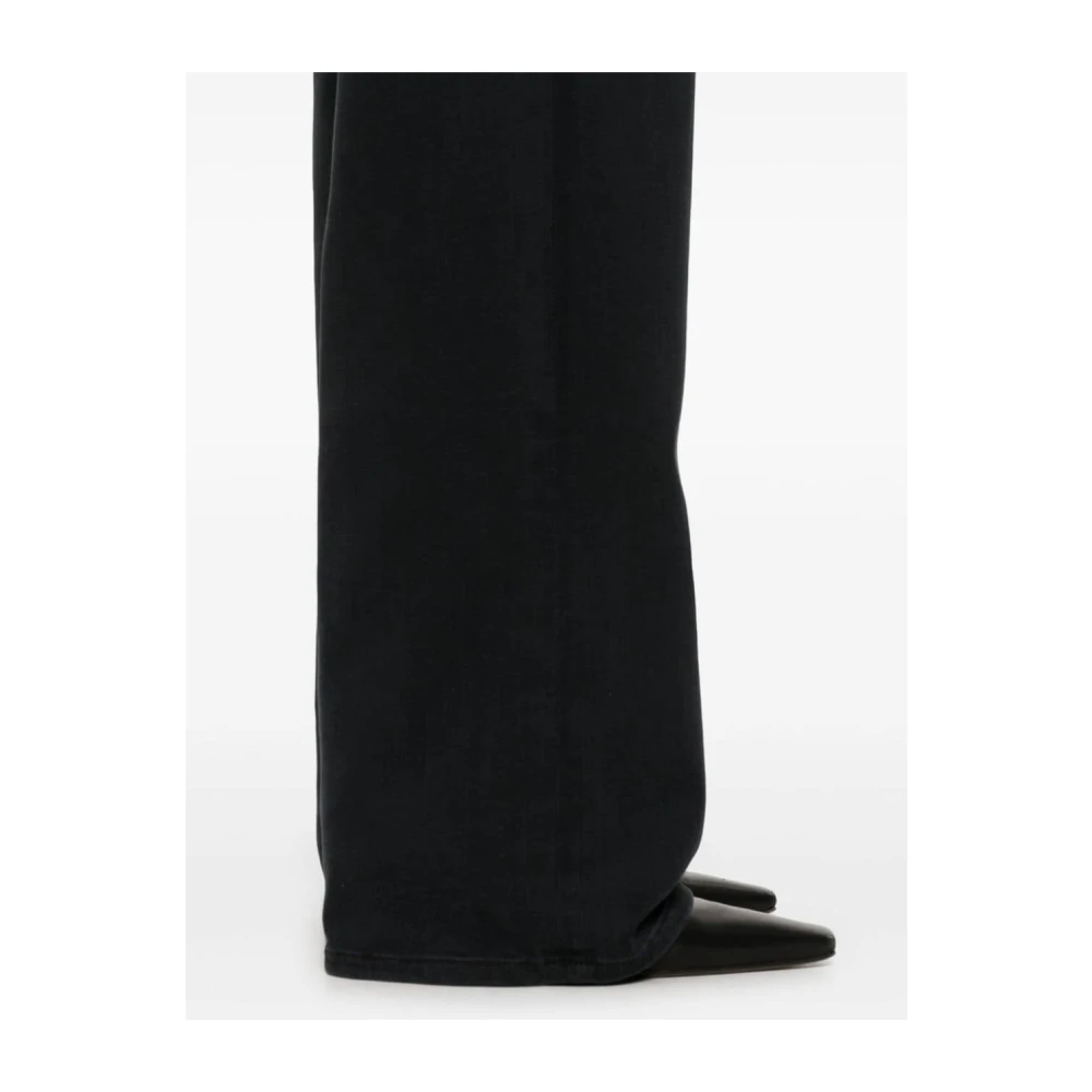 adriano goldschmied Zwarte Wide Leg Denim Jeans Black Dames