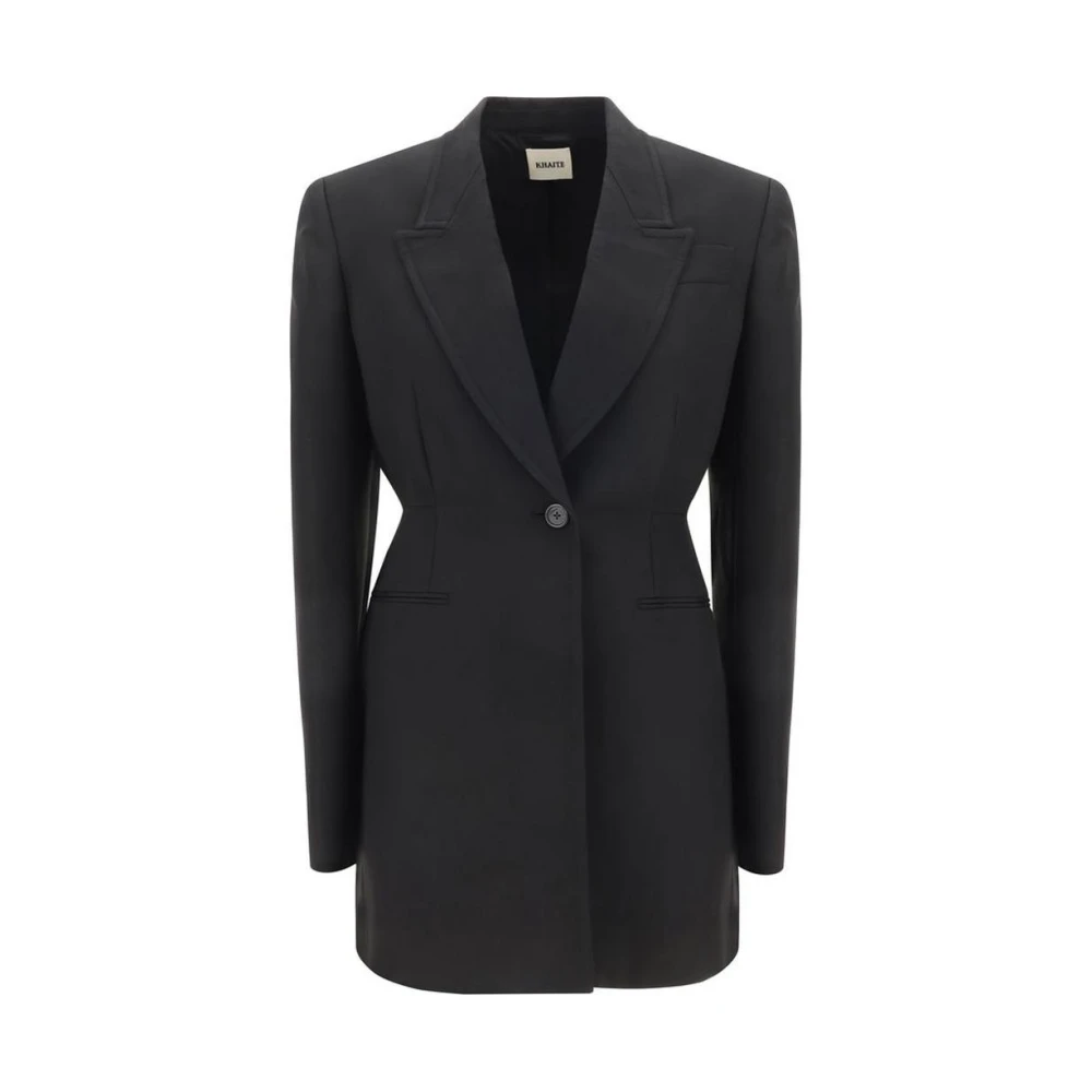 Khaite Zwarte Blazer Jas Catherine Stijl Black Dames