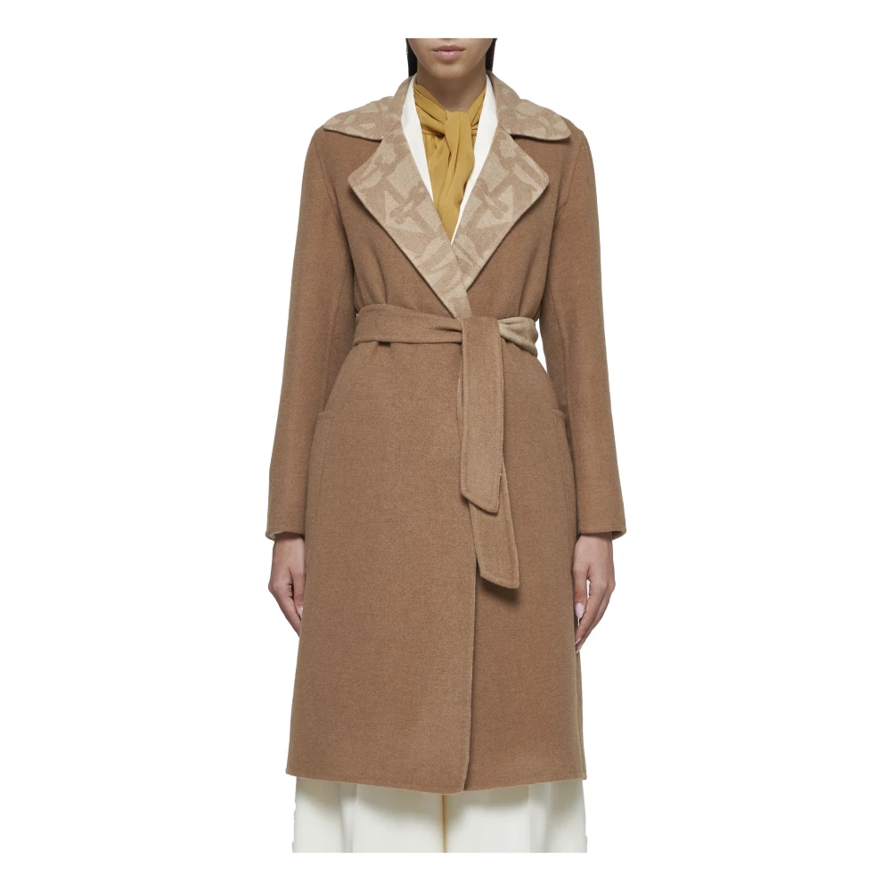 Max Mara Omkeerbare Kamelenharen Jas Brown Dames