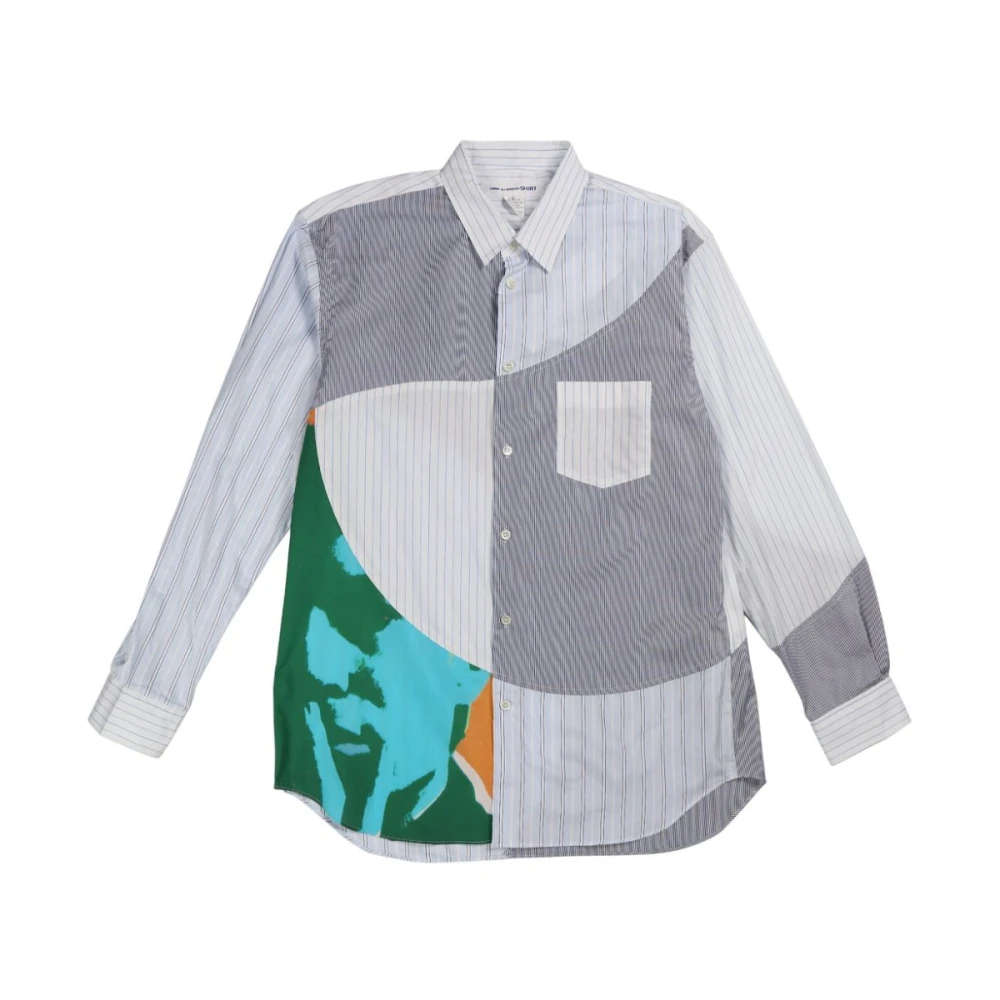 Comme des Garçons Stijlvolle Heren Geweven Overhemd Gray Heren