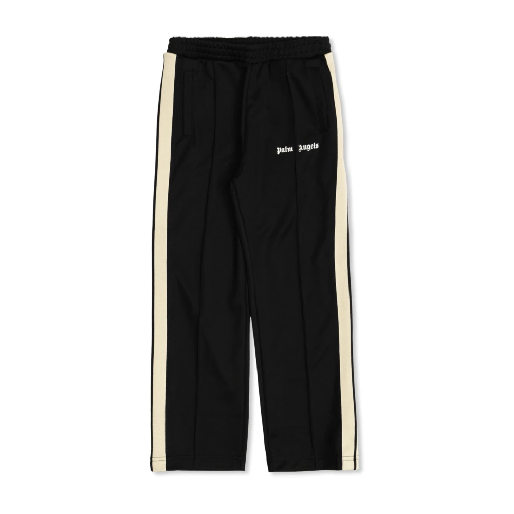 Palm Angels Unisex Kids Black Sweatpants, 10 Y, Joggers