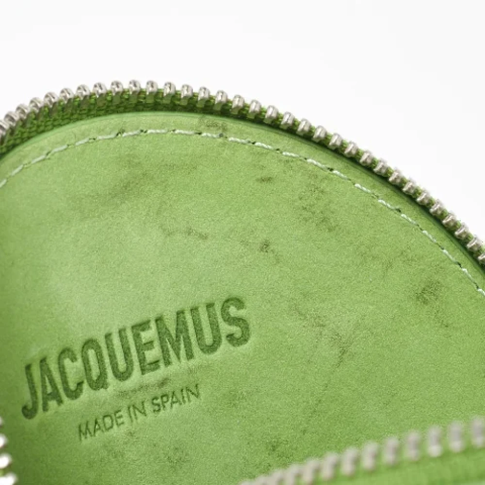 Jacquemus Pre-owned Suede wallets Green Dames