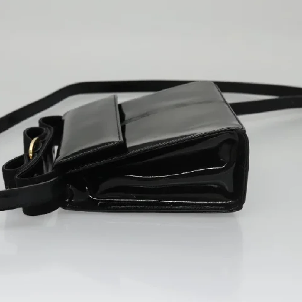 Salvatore Ferragamo Pre-owned Leather shoulder-bags Black Dames