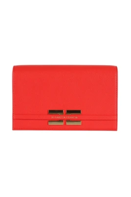 Borsa compatta con tracolla a catena e logo