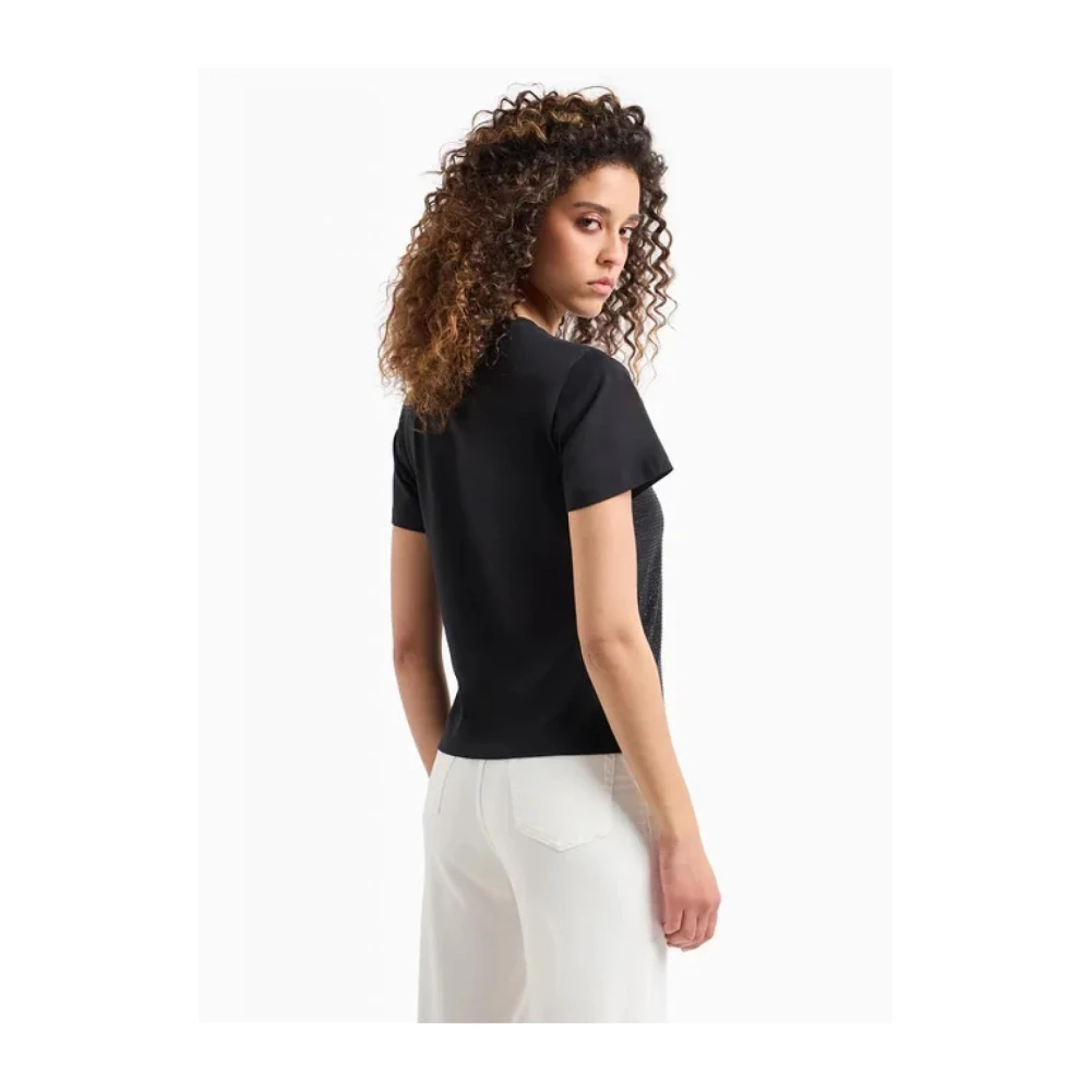 Emporio Armani Katoenen T-shirt Black Dames