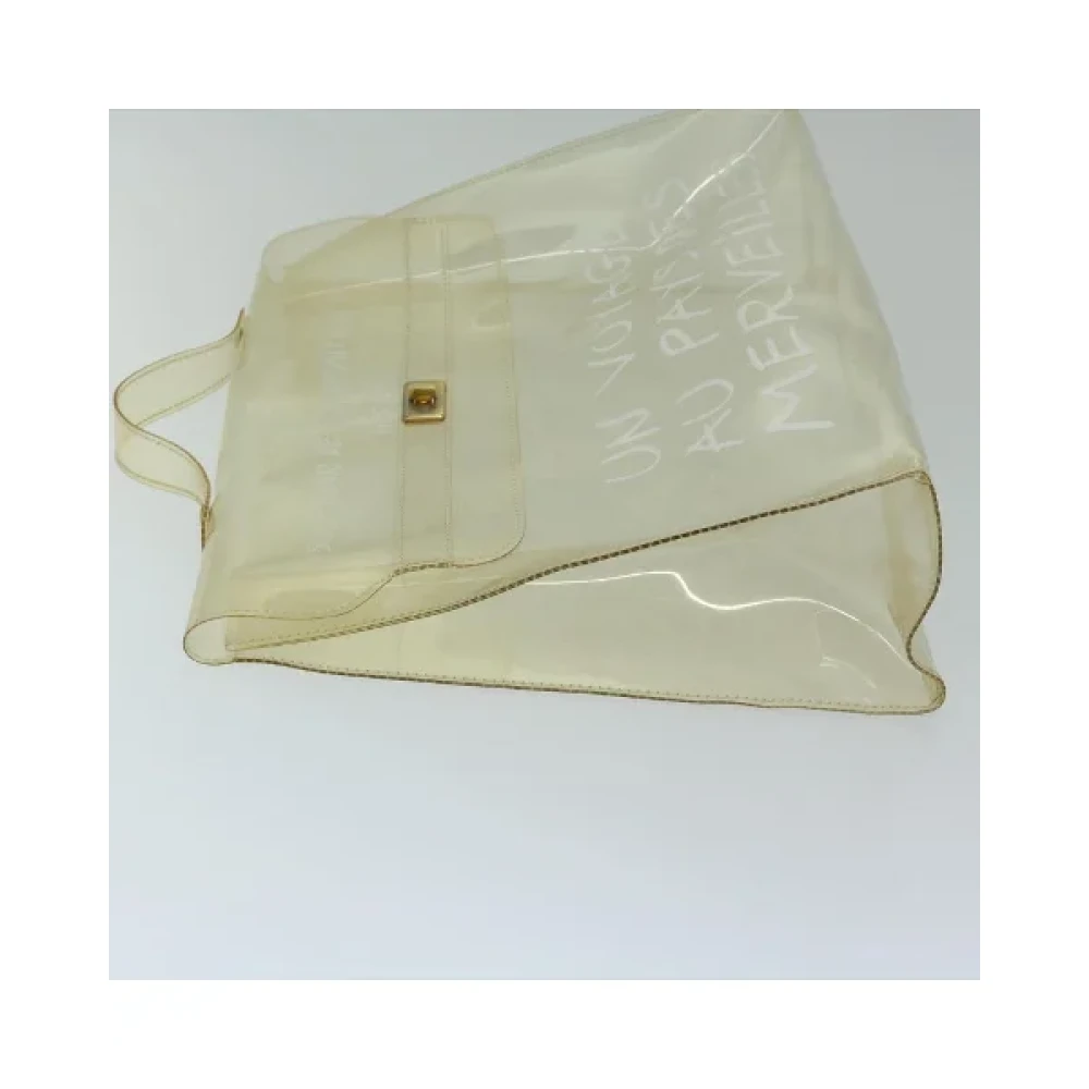 Hermès Vintage Pre-owned Fabric handbags White Dames
