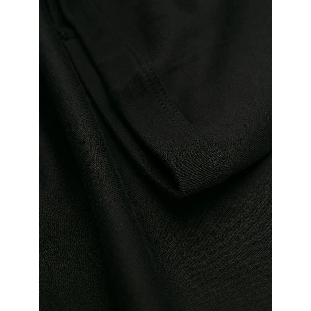 Dolce & Gabbana Zwart V-hals T-shirt met logo Black Heren