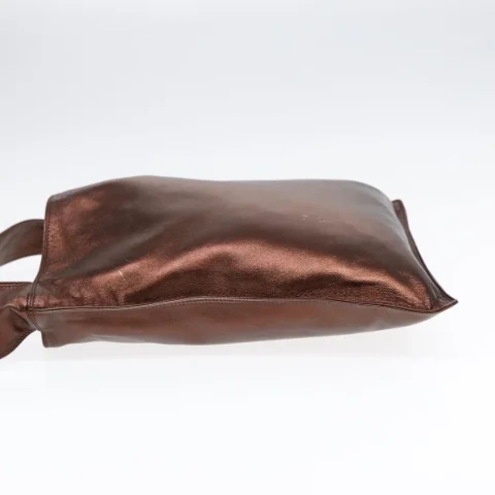 Chanel Vintage Pre-owned Leather shoulder-bags Brown Dames