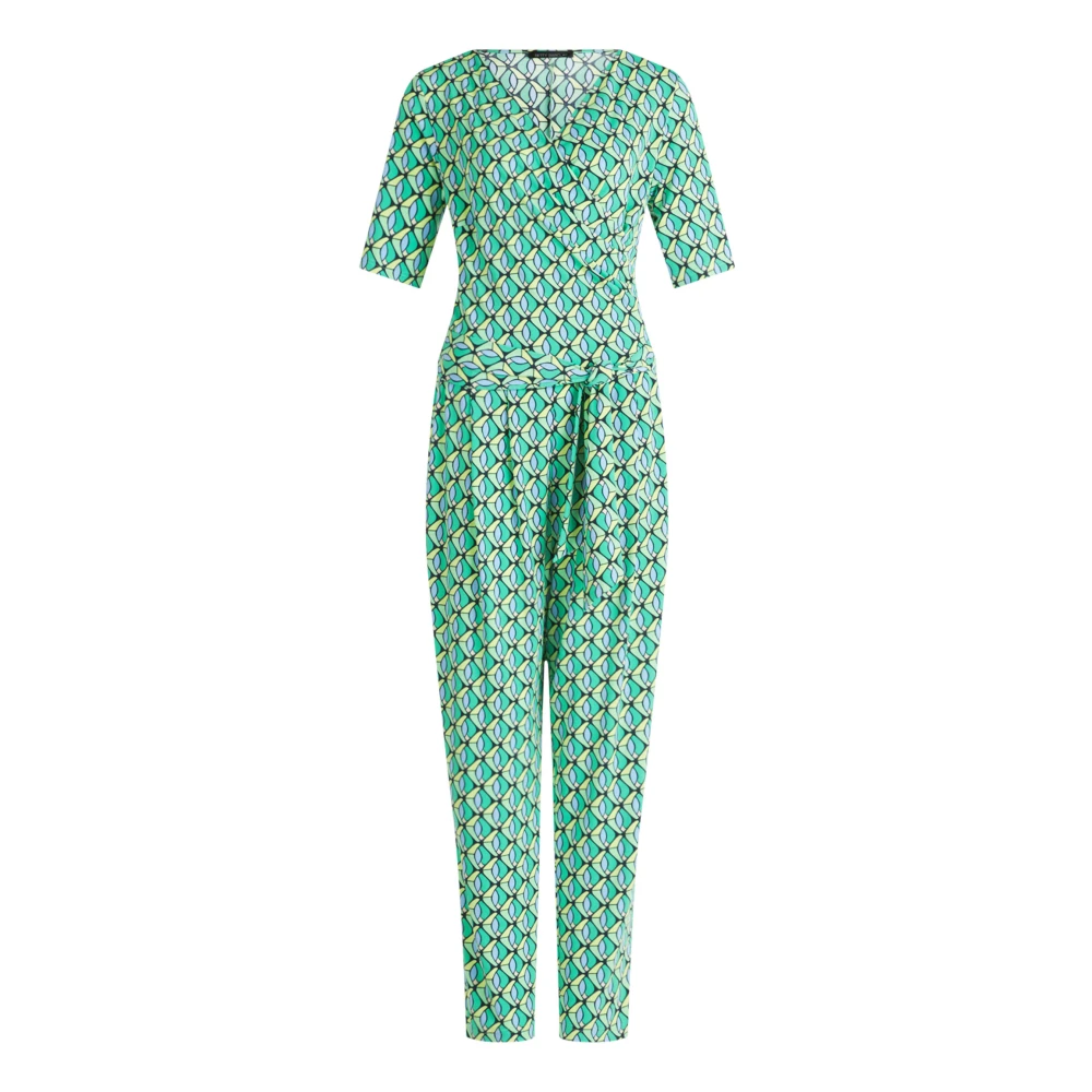 Betty Barclay jumpsuit met all over print green blue